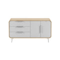 Modern Wooden Sideboard with Sleek Minimalist Design and Storage Drawers