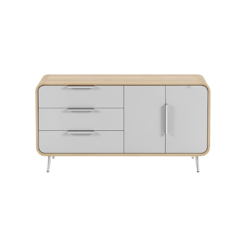 Modern Wooden Sideboard with Sleek Minimalist Design and Storage Drawers